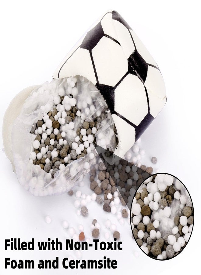 ELFULLY 30 Pack Juggling Balls, 2" Plastic Juggling Bean Bags, Mini Juggle Balls, Soft Hand Catch Ball, Contact Juggling Ball for Beginners and Professionals, Soccer Design, Black & White - Image 4
